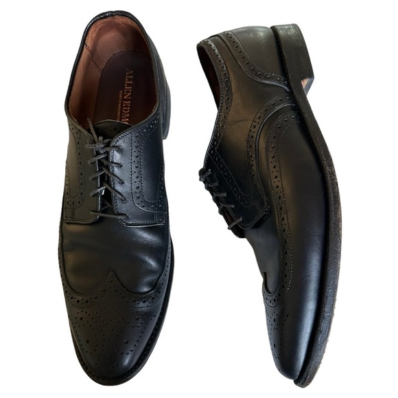 Allen Edmonds Stuttgart Wingtip Oxfords Black Leather USA Sz 13 main image 10